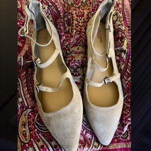 Women’s Taupe Strappy Flats Size 11.